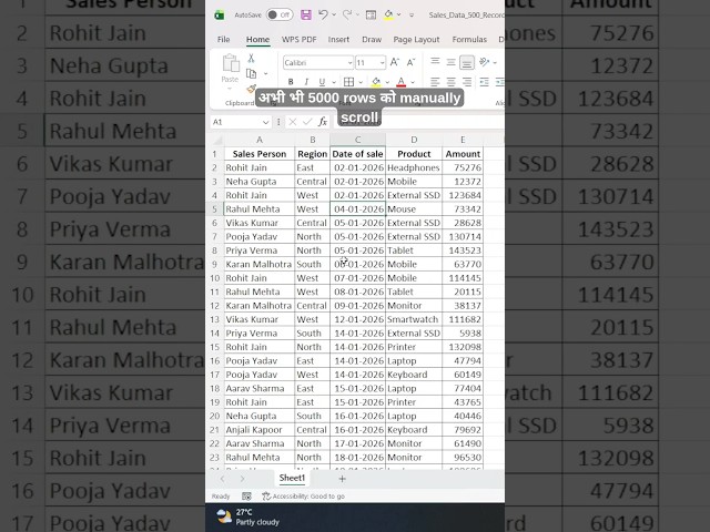 Create a Pivot Table in SECONDS! ⚡ | Excel Quick Trick