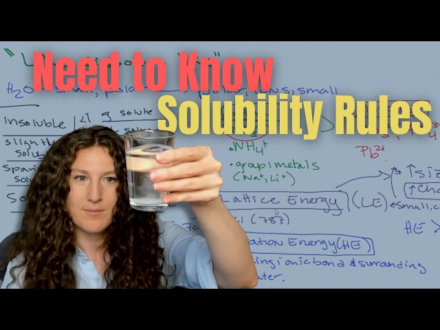 Chemistry Essentials: The Solubility Rules You NEED To Know