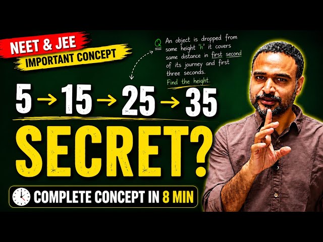 Solve Free Fall Questions WITHOUT Equations! | Hidden Kinematics Concept