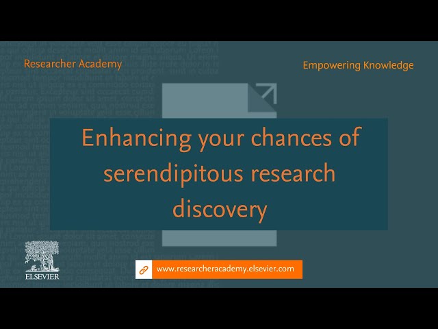 Enhancing your chances of serendipitous research discovery