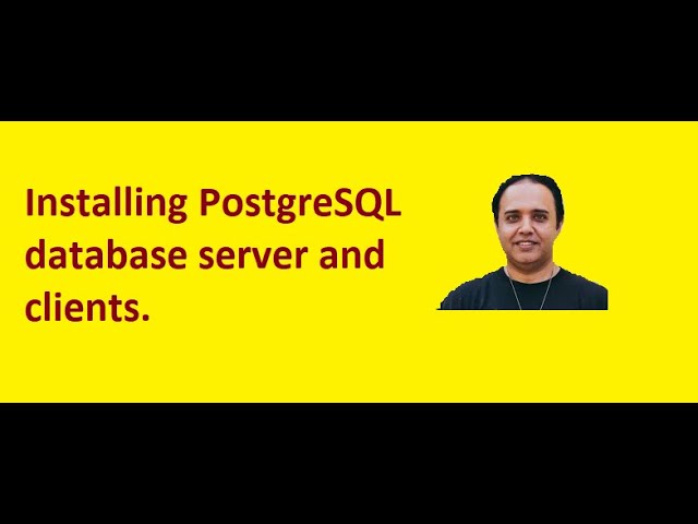Installing PostgreSQL database server and clients
