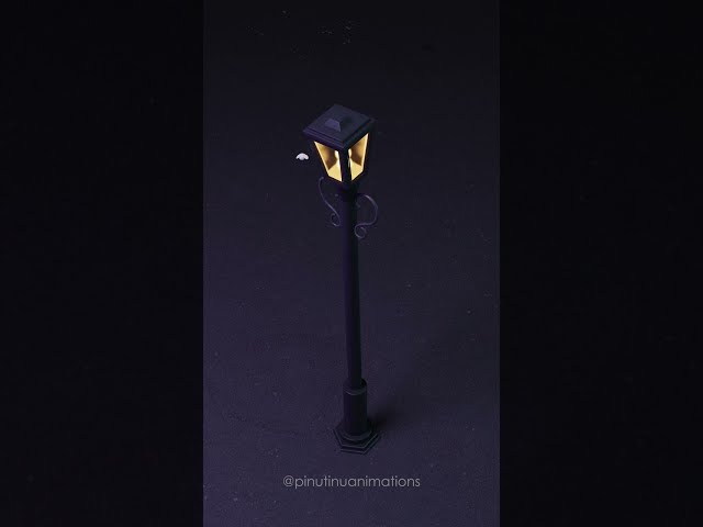 Dreamy 3D street lamp design #animation #aesthetic #3d