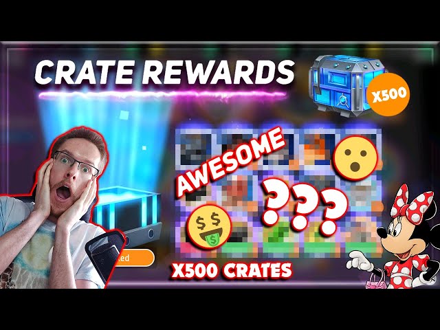 x500 DIAMOND CRATE OPENING SPREE | Disney Heroes: Battle Mode