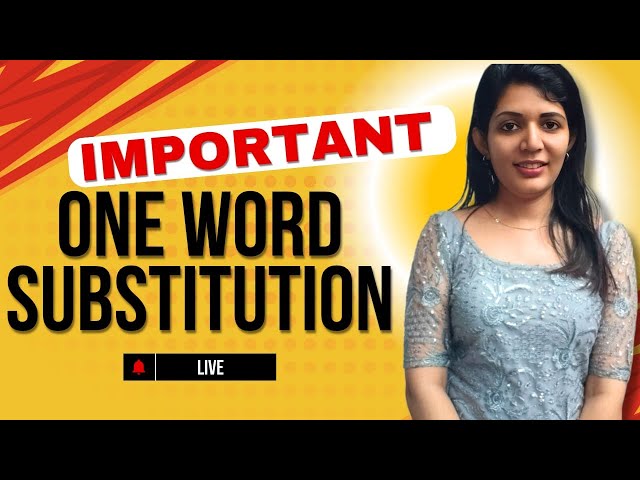 English  vocabulary for  upcoming exams 2026  ||one word substituion Sruthys learning square||PSC