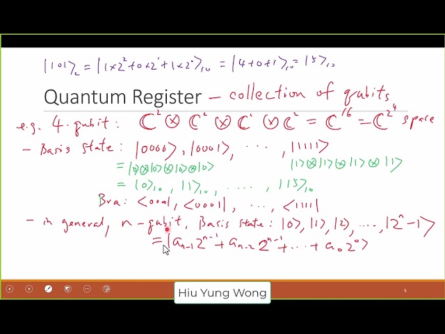 L9 Quantum Register and Data Processing