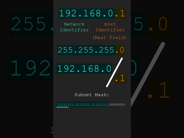 Subnet Masks Explained #subnetmask #shorts