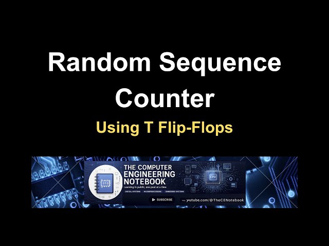 Random Sequence Counter Design Using T Flip-Flops (16 States FSM)