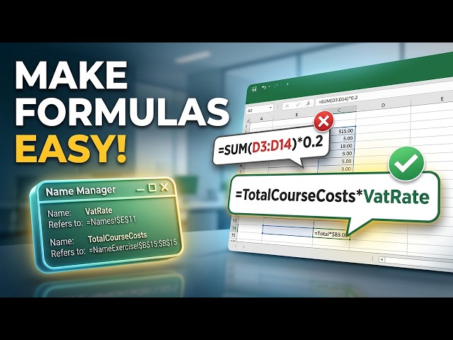 Excel Named Ranges Explained | Make Formulas Easier to Read