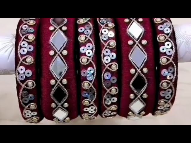 How 🌼to make thread bangles#six unique design bangles#making ideas💡#beautiful bangles kaise banaye 
