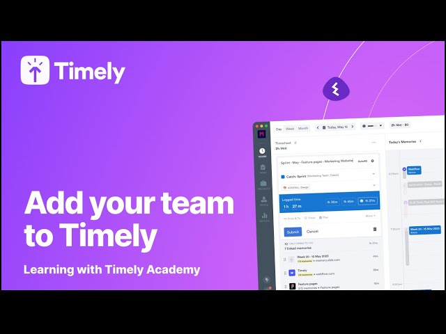 Add your team to Timely