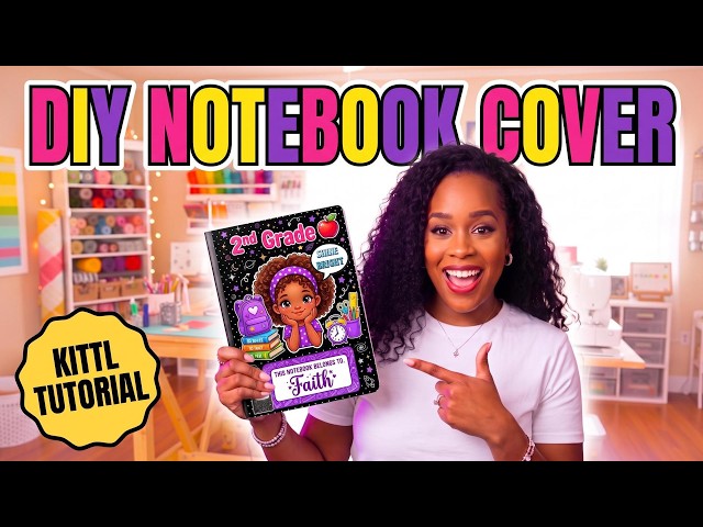 I Used AI to Design a Composition Book Cover in Kittl (Then Printed It!)