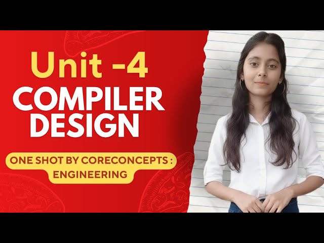 Unit-4 Compiler design 🔥|aktu|with notes| easy explanation #oneshot #unit4 #cd #compilerdesign #aktu
