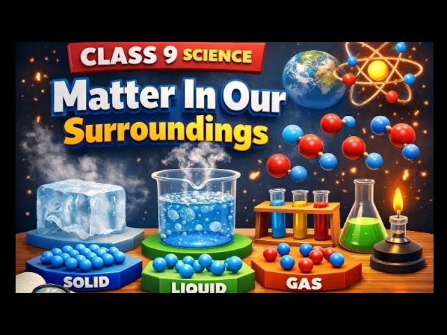 Matter in Our Surroundings in 10 Minutes 🔥 | Class 9th | Rapid Revision | Summary Notes |
