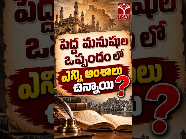 పెద్ద మనుషుల ఒప్పందం లో ఎన్ని అంశాలు ఉన్నాయి ? | T-SAT