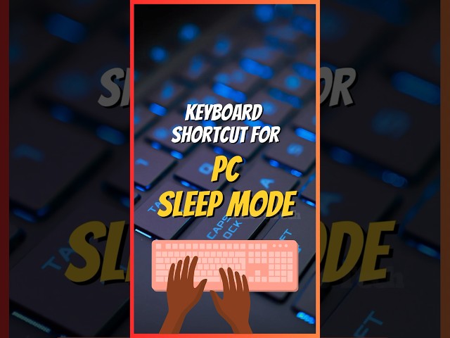 Keyboard Shortcut - PC Sleep Mode 🌙 #shorts #keyboard #shortcuts