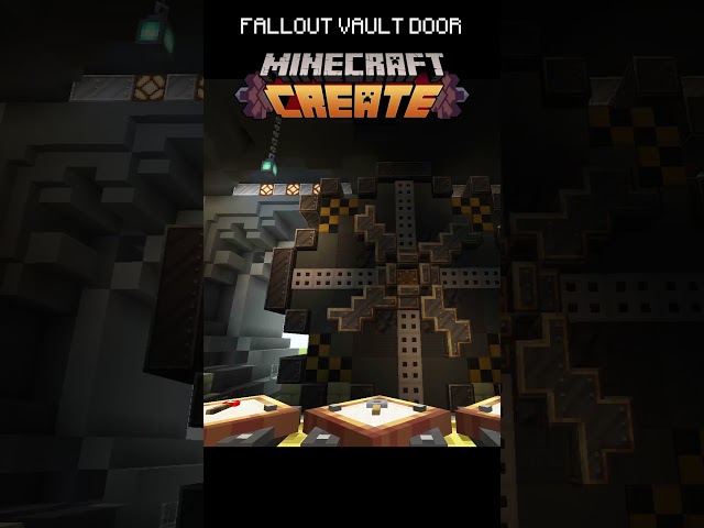 Fallout vault door #createmod #minecraft #minecraftcreatemod #create
