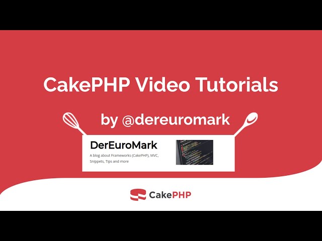 CakePHP Tutorial - CakePHP 5.x and IdeHelper plugin
