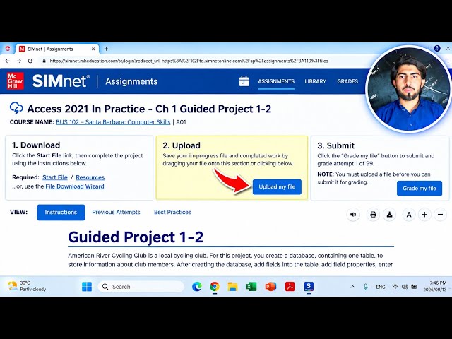 Access 2021 In Practice - Ch 1 Guided Project 1-2 | Simnet 2024 Chapter 1-2 | Access 375 Ch 1-2