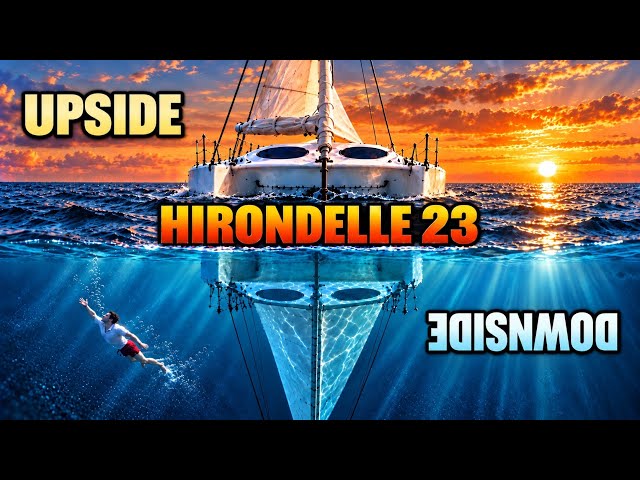 BEST TRAILERABLE CRUISING CATAMARAN-HIRONDELLE 23 REVIEW:  SOLO LIVEABOARD POCKET CRUISER MULTIHULL!