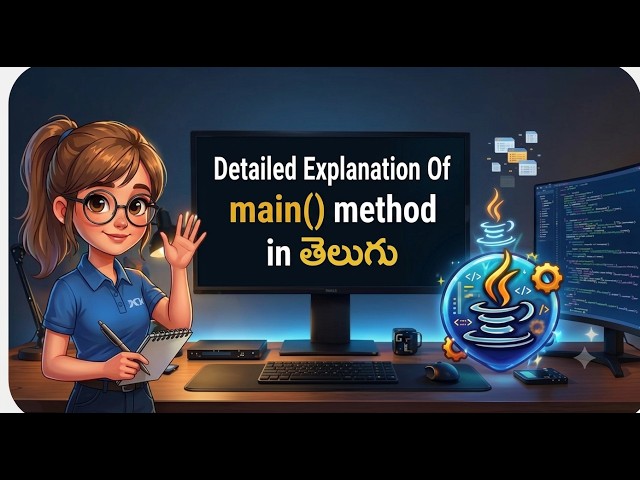 Java Main Method Explained in Depth | public static void main(String[] args) | Telugu |Java Course#4