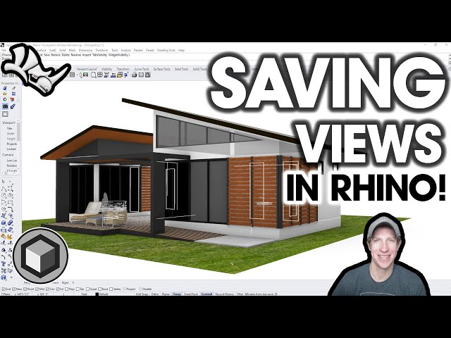 How to SAVE VIEWS and Viewports in Rhino!
