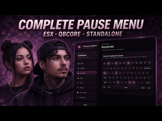 COMPLETE PAUSE MENU | OPENSOURCE | FIVEM SCRIPT