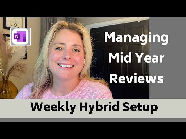 Plan with Me Managing Mid Year Reviews and a full workload