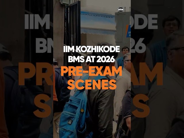 IIM Kozhikode BMS AT 2026 Pre-Exam Scenes  #iimkozhikode
