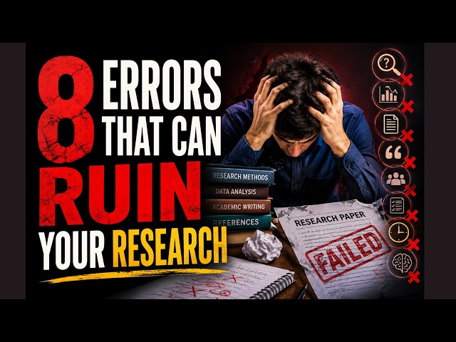 8 Errors That Can Ruin Your Research Avoid These Common Research Mistakes