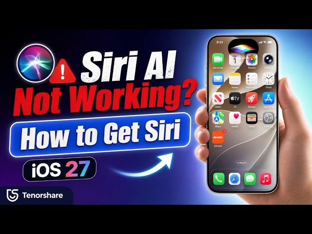iOS 27 Siri AI Not Working / Missing on iPhone? How to Enable & Get Siri!