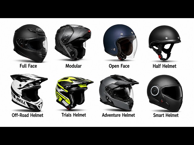 Every Type of Motorcycle Helmets Explained