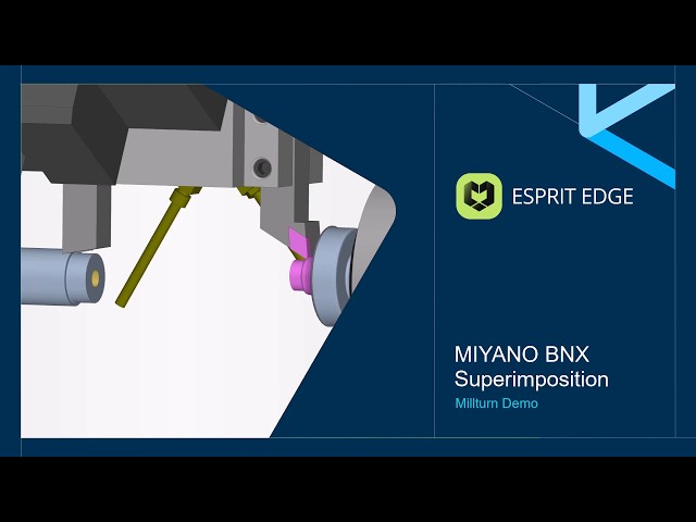Superimposition on a MIYANO BNX in ESPRIT EDGE