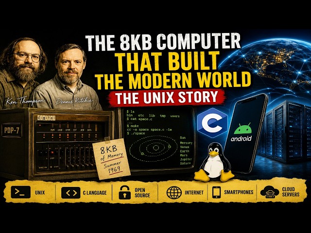 The 8KB Computer That Built the Modern World — The Unix Story