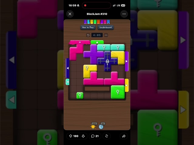 BlockJam #310 solved
