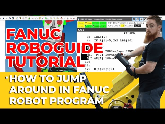 How to jump around in Fanuc Robot Program - Fanuc Programming
