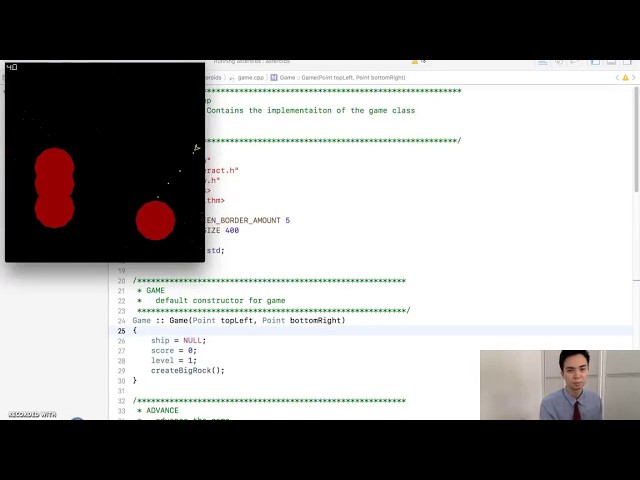 Asteroids Game in C++