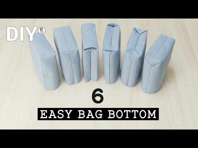 6 Ways to Sew Bag Bottom | Sewing Tips for Beginners