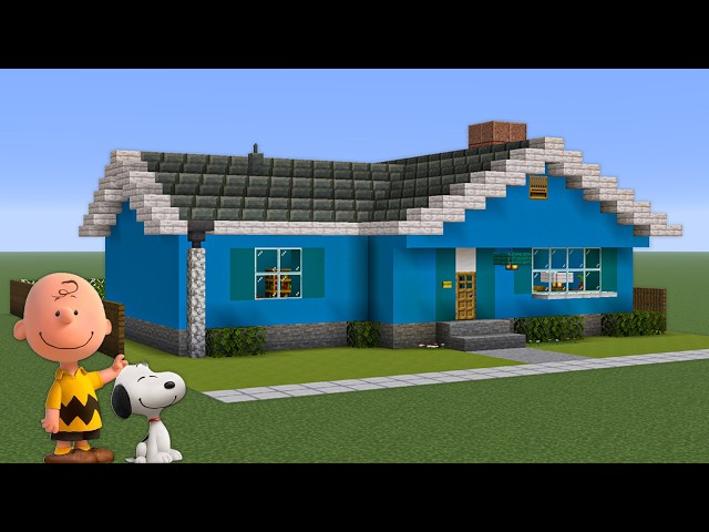 How to Build Charlie Brown’s House in Minecraft 🏡🐶