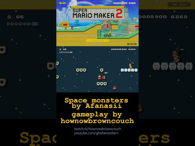 #Shorts #SMM2 Space monsters Course Clear Video Former World Record