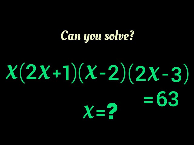 A Very Nice Olympiad Math Algebraic Problem | Can you solve?? | Find all possible Values of x?