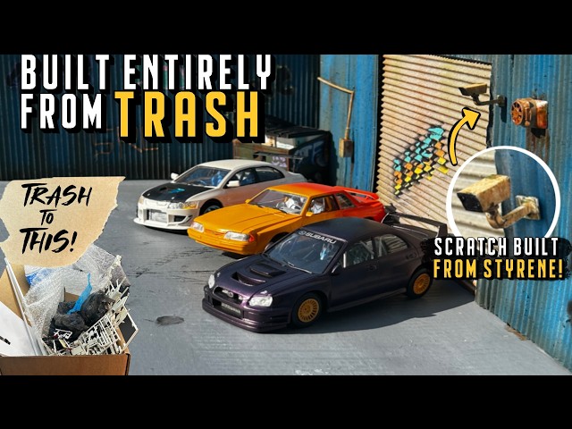 I Built a Diorama Entirely From Trash | Scale Model Photography Backdrop