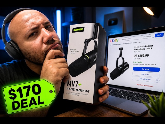 Before Buying a Microphone on eBay? WATCH THIS FIRST- (Shure MV7+)