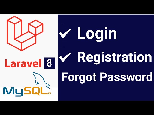 Laravel 8 Tutorial Authentication