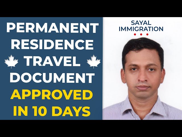 PRTD Application Approved in Just 10 days! Review By Ramesh for BeingCanada.com by Sayal Immigration