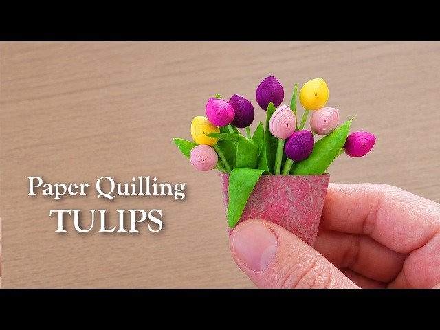 Paper Quilling Mini Tulips