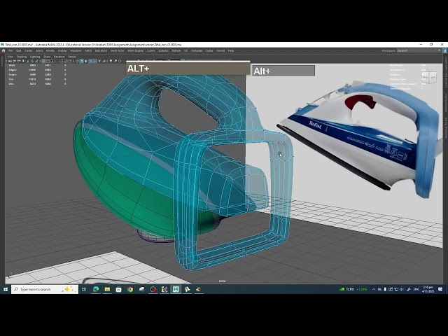 WK5 - Modeling Demonstration Tefal Iron Modeling Process Part 2
