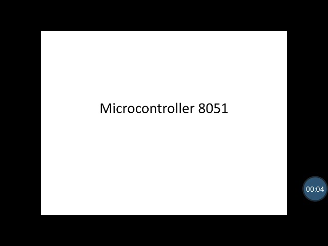Architecture and addressing mode of 8051 microcontroller