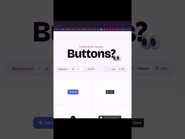 Powerful Animated Buttons for Website Developers  #programming #javascript #coding