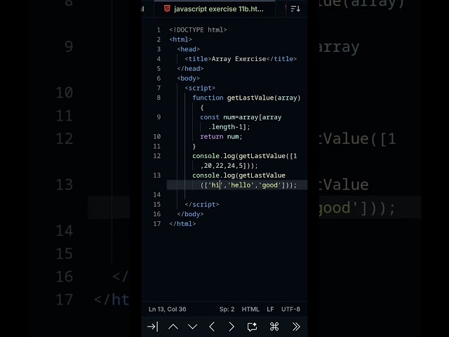 Javascript exercise 11b #javascript #html #css