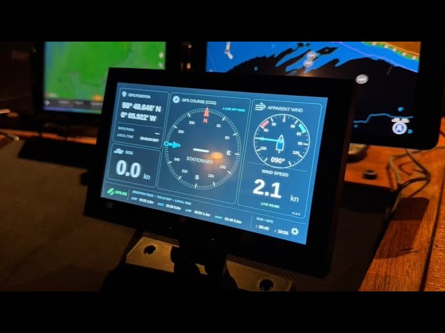 Raspberry Pi AI Yacht Helm GPS Ultrasonic Wind Instrument Sailing App 